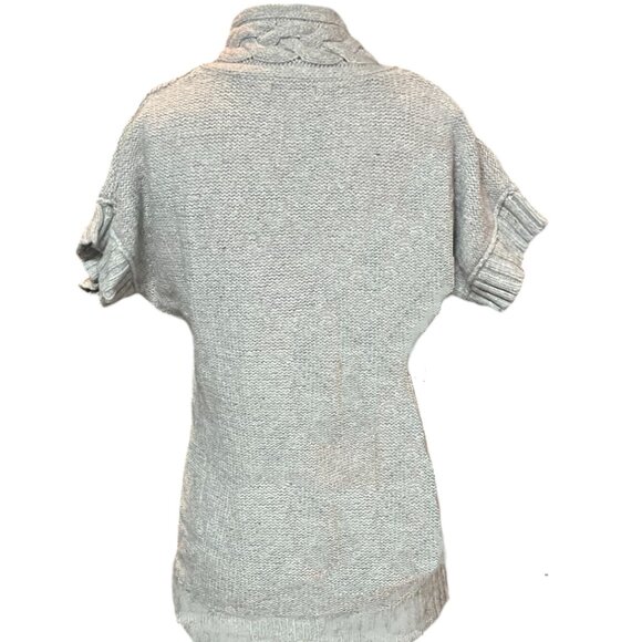 Pandemonium Short Sleeve Cable Knit Pullover Sweater - Picture 2 of 4